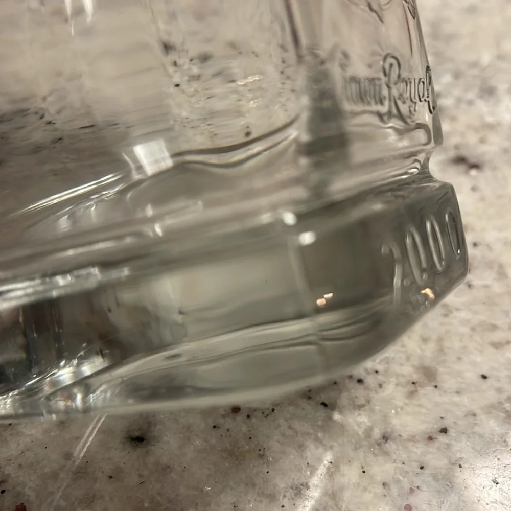Vintage Crown Royal 2000 Y2K Rocks Glass Low Ball Man Cave Shot Glasses Man Cave